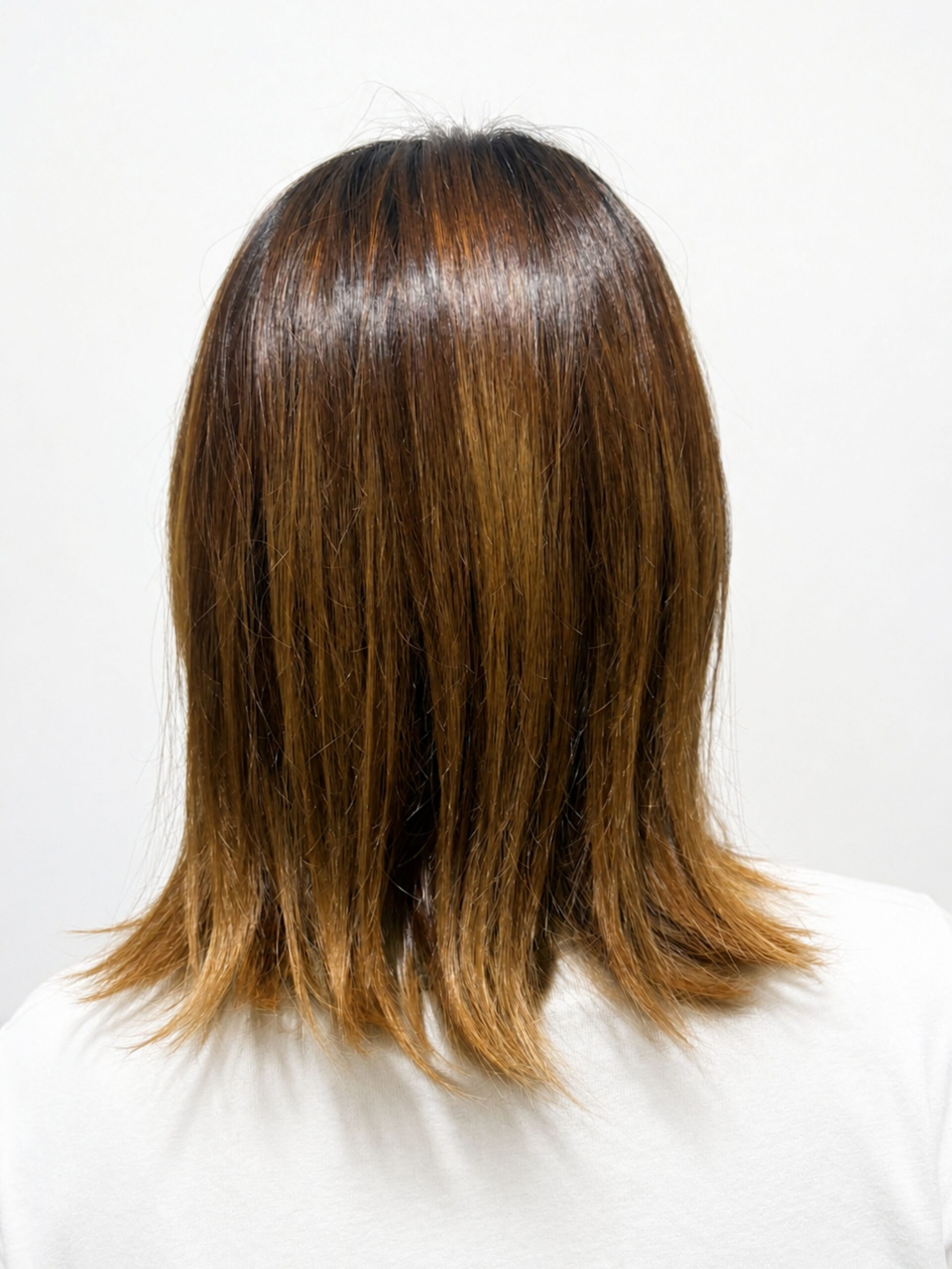 エイトザタラソヘアミルクを実際に使用した妻の髪