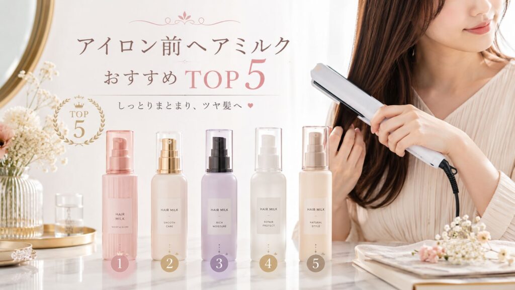 迷ったらこれ｜アイロン前ヘアミルクおすすめTOP5